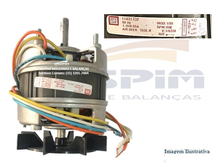 MOTOR 1/40 4P 110/220V 50/60HZ REFRESQUEIRA CROYDO - Foto 1
