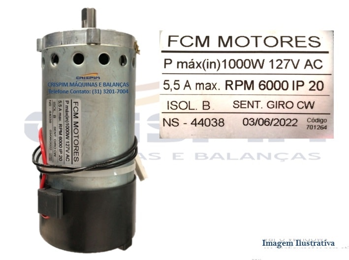 MOTOR SIEMSEN 127V PMDC H40SI 1000W (LC-06) - Foto 1