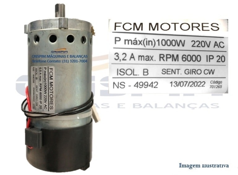 MOTOR SIEMSEN 220V CC H50 LQ 1000W - Foto 1