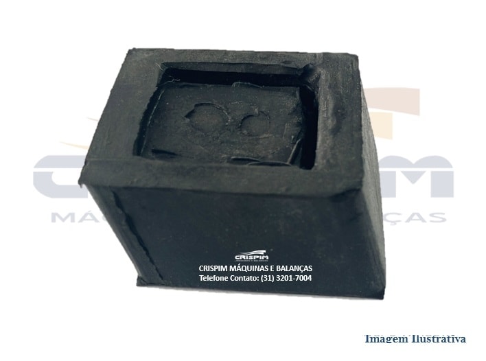 PE DE BORRACHA CAFETEIRA MONARCHA QUADRADA - Foto 1