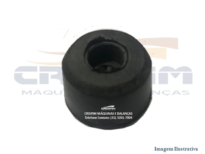 PE DE BORRACHA METVISA FURO 12/6.5MM - Foto 1