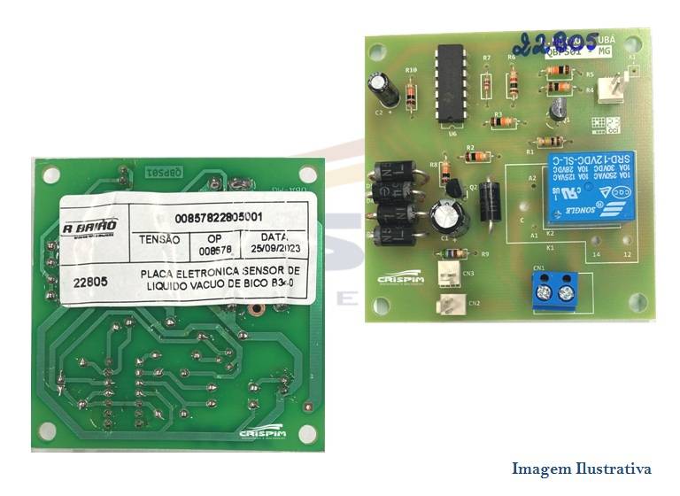 PLACA ELETRONICA R.BAIÃO MÁQ. VÁCUO B-340 (SENSOR) - Foto 1