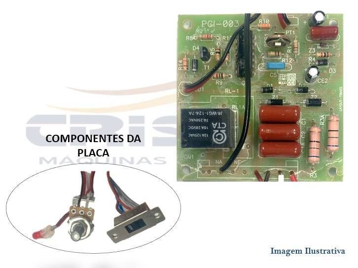 PLACA ELETRÔNICA SELADORA R.BAIÃO SELAMILK ECON.3 - Foto 1