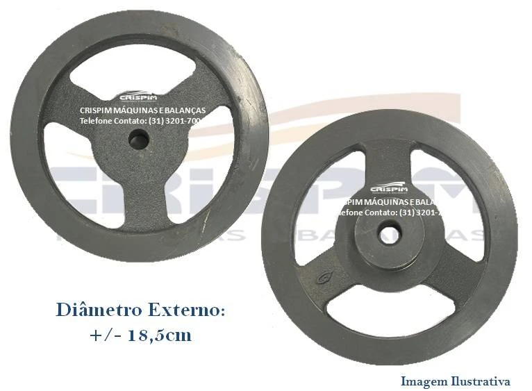 POLIA MOTORA TRANSMISSÃO SERRA-FITA CAF 1,69 / 1,7 - Foto 1
