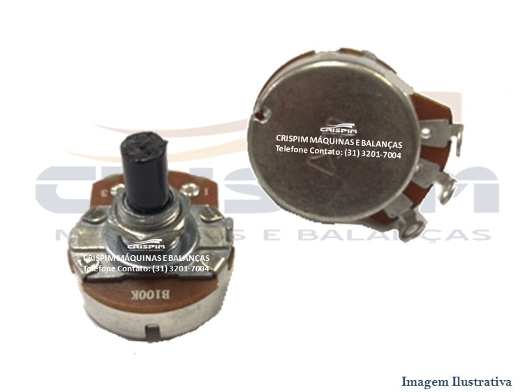 POTENCIOMETRO 100K R.BAIAO S/CHAVE EMBALADORA BQ - Foto 1