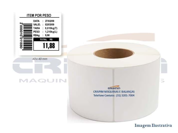 ROLO ETIQUETA 40X40 MM (23M) - Foto 1