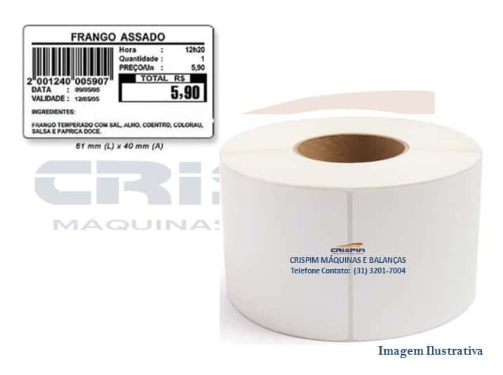 ROLO ETIQUETA 60X40 MM (23M) - Foto 1