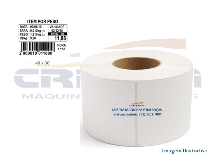 ROLO ETIQUETA 40X30 MM (23M) - Foto 1
