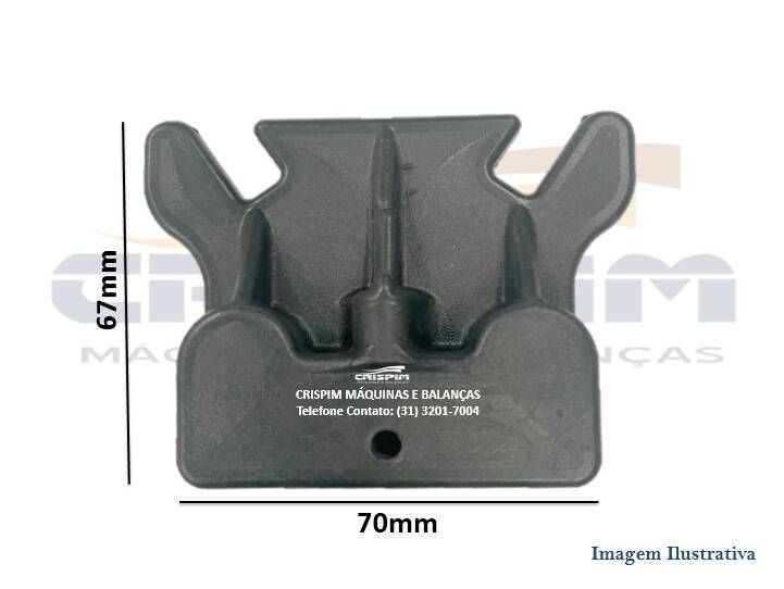 SUPORTE MENOR ROLOS AMACIADOR BECCARO FRONTAL - Foto 1