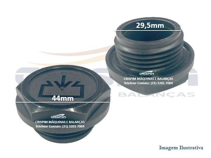 TAMPA DE SAÍDA OLÉO MÁQUINA VÁCUO BOMBA BUSCH (G) - Foto 1