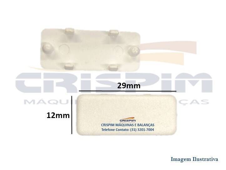 TAMPA PLÁSTICA DB9 BRANCA BAL. TOLEDO - Foto 1