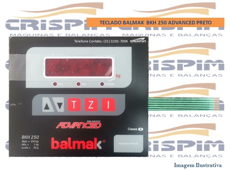 TECLADO VISOR BALMAK BKH-250 ADVANCED PRETO - Foto 1