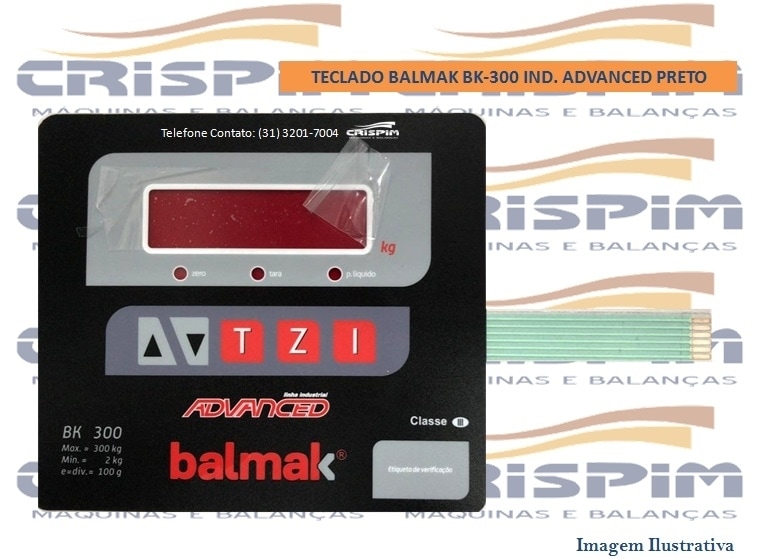 TECLADO VISOR BALMAK BK-300 ADVANCED PRETO - Foto 1