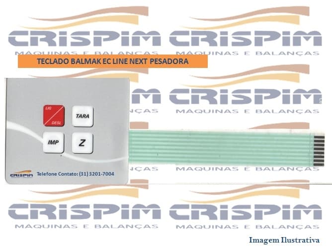 TECLADO BALMAK EC LINE 4T NEXT PESADORA CINZA - Foto 1