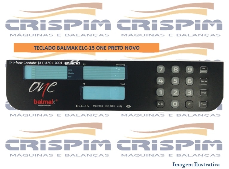 TECLADO BALMAK ELC-15 ONE PRETO NOVO - Foto 1