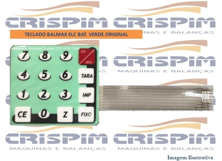 TECLADO BALMAK ELC BAT. VERDE ORIGINAL - Foto 1