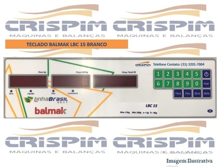 TECLADO BALMAK LBC-15 BRANCO - Foto 1