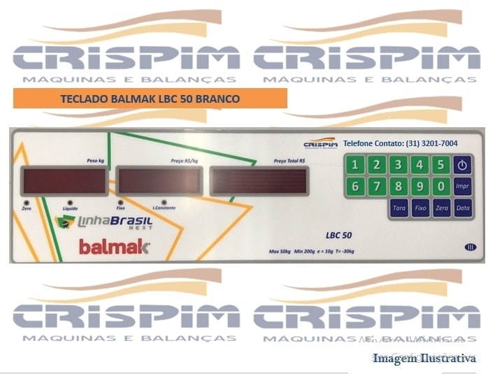 TECLADO BALMAK LBC-50 BRANCO - Foto 1