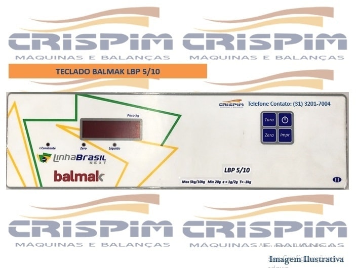 TECLADO BALMAK LBP-10 5/10KG BRANCO - Foto 1