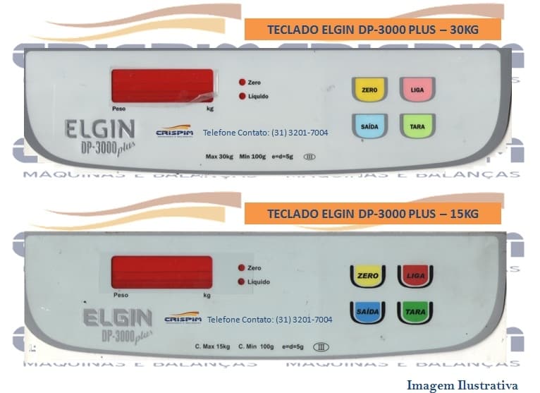 TECLADO ELGIN DP-3000 PLUS LED - Foto 1
