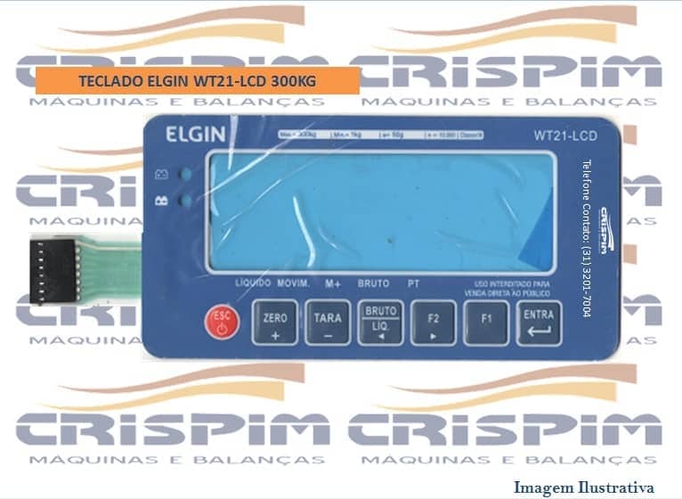TECLADO ELGIN WT21 - LCD 300KG - Foto 1