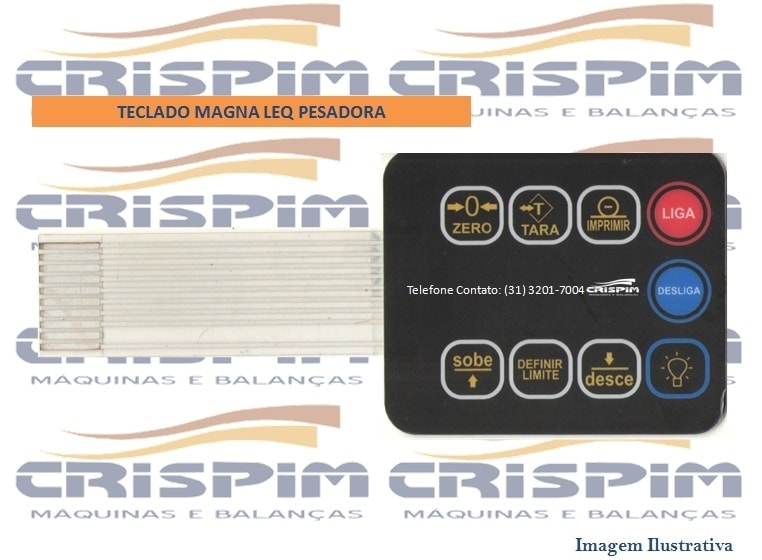 TECLADO MAGNA LEQ PESADORA - Foto 1