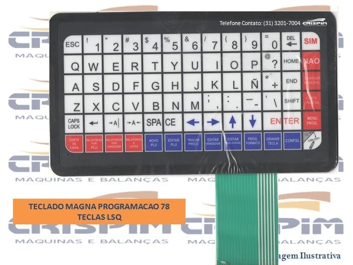 TECLADO MAGNA PROGRAMACAO 78 TECLAS LSQ - Foto 1