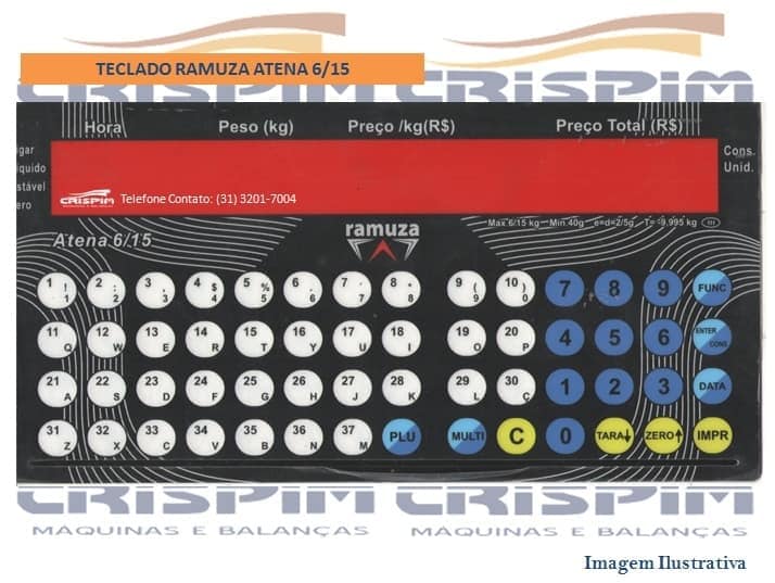 TECLADO RAMUZA ATENA - Foto 1