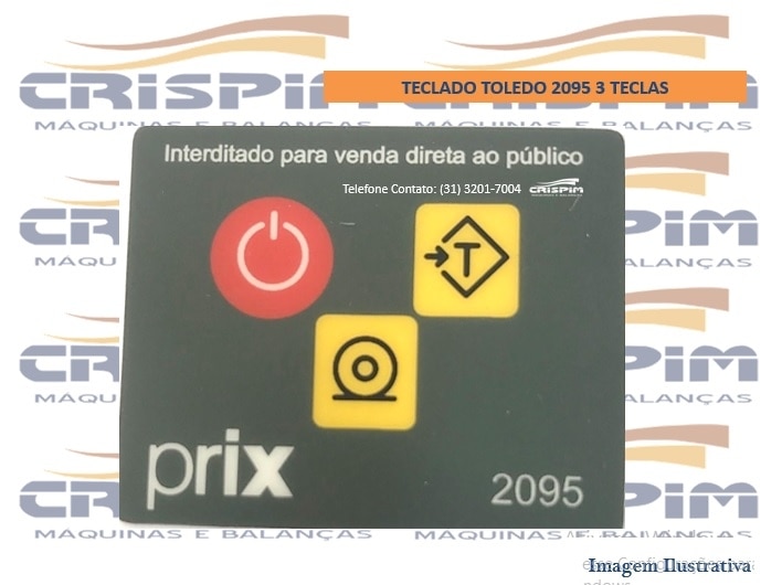 TECLADO TOLEDO 2095 3 TECLAS - Foto 1