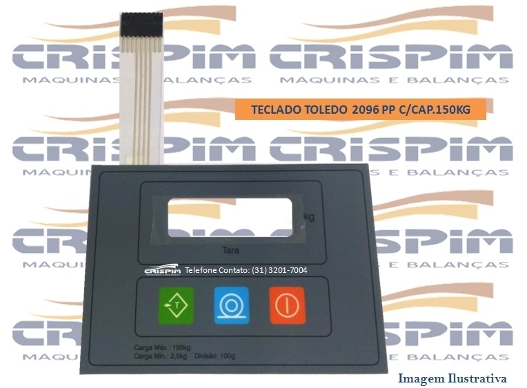 TECLADO TOLEDO 2096 PP C/CAP.150KG - Foto 1