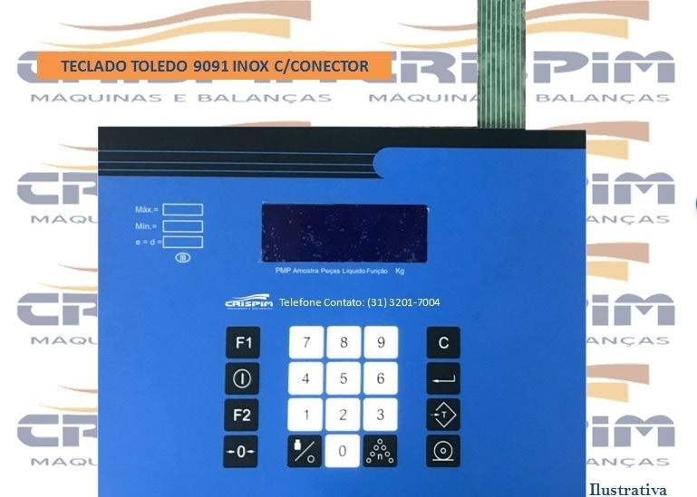 TECLADO TOLEDO 9091 INOX C/CONECTOR - Foto 1