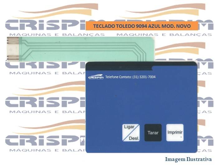 TECLADO TOLEDO 9094 AZUL MOD. NOVO - Foto 1