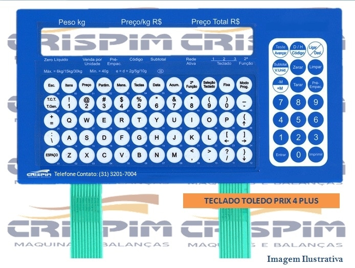 TECLADO TOLEDO PRIX 4 PLUS - Foto 1