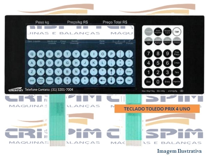 TECLADO TOLEDO PRIX 4 UNO PRETA - Foto 1