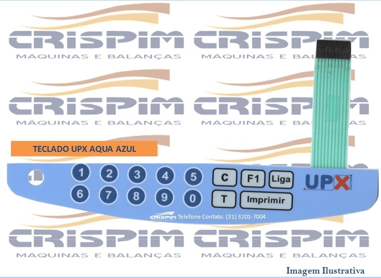 TECLADO UPX AQUA AZUL - Foto 1
