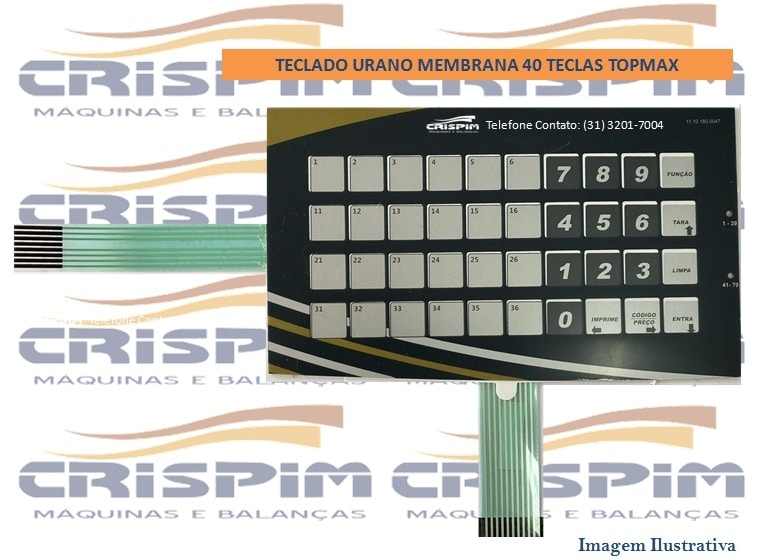 TECLADO URANO MEMBRANA 40 TECLAS TOPMAX - Foto 1