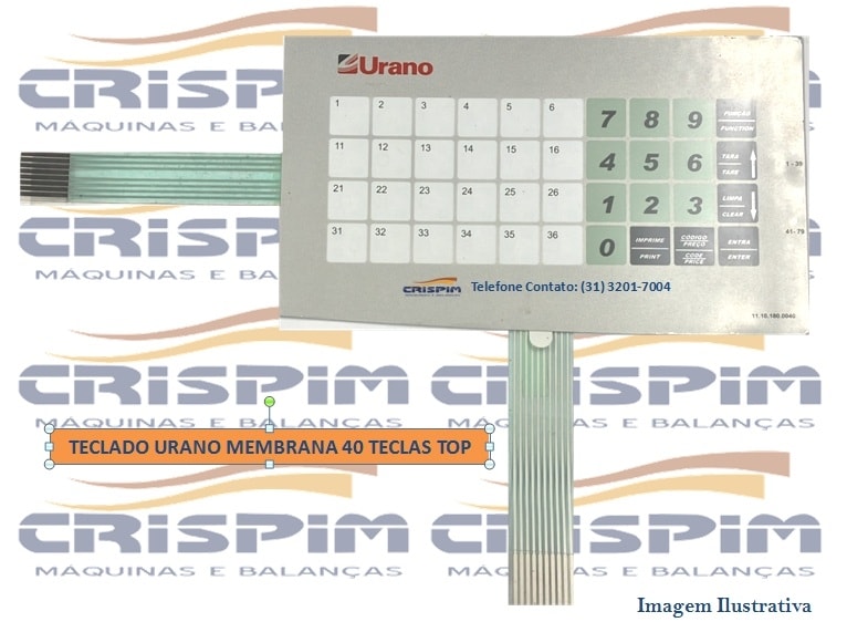 TECLADO URANO MEMBRANA 40 TECLAS TOP - Foto 1