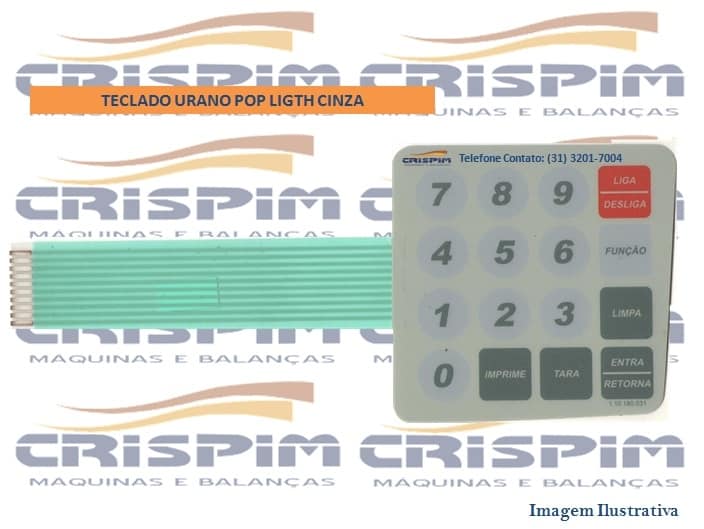 TECLADO URANO POP LIGTH CINZA - Foto 1