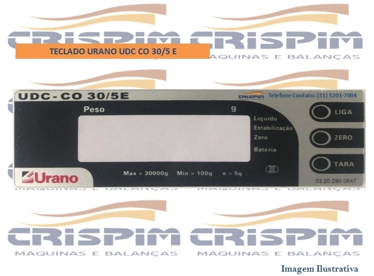 TECLADO URANO UDC CO 30/5 E - Foto 1