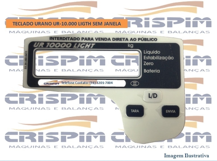 TECLADO URANO UR-10.000 LIGTH SEM JANELA - Foto 1