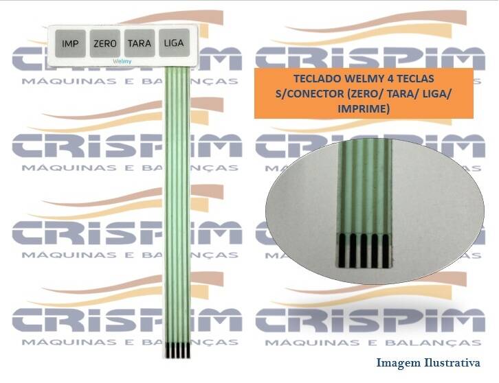 TECLADO WELMY 4 TECLAS S/CONECTOR (Z/T/L/I) - Foto 1