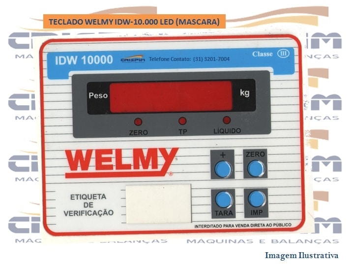 TECLADO WELMY IDW-10.000 LED (MASCARA) - Foto 1