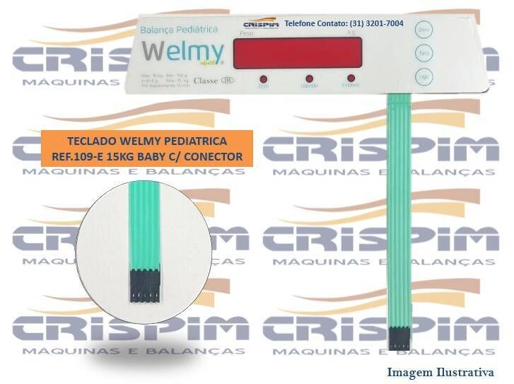 TECLADO WELMY PEDIATRICA REF.109-E 15KG BABY C/CON - Foto 1