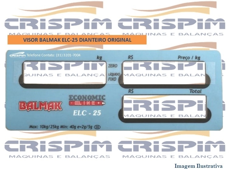 VISOR BALMAK ELC-25 DIANTEIRO ORIGINAL - Foto 1