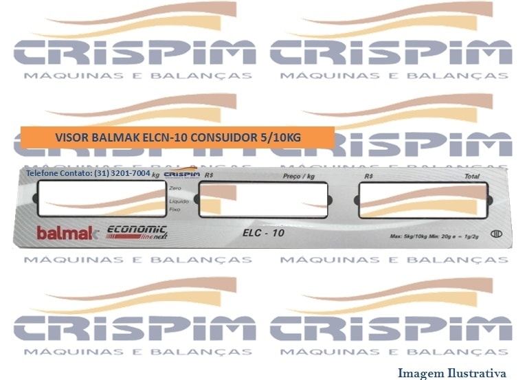 VISOR BALMAK ELCN-10 5/10KG TRASEIRO - Foto 1