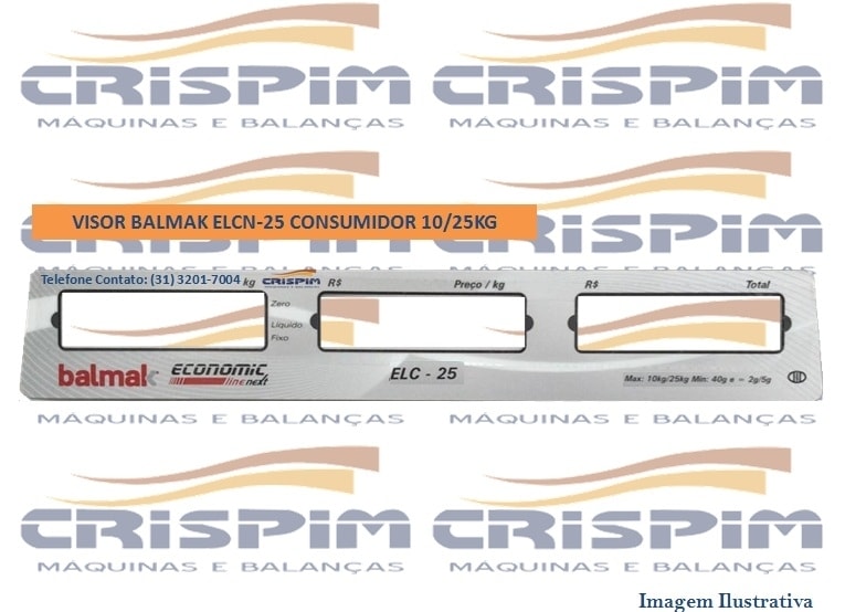 VISOR BALMAK ELCN-25 10/25KG TRASEIRO - Foto 1
