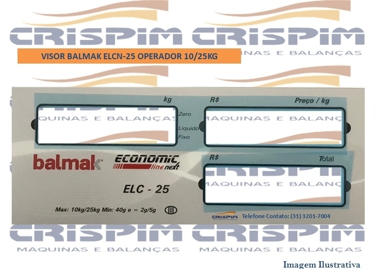 VISOR BALMAK ELCN-25 10/25KG FRONTAL - Foto 1