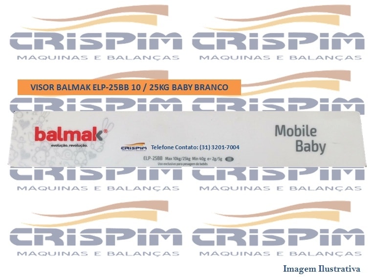 VISOR BALMAK ELP-25BB 10 / 25KG BABY BRANCO - Foto 1