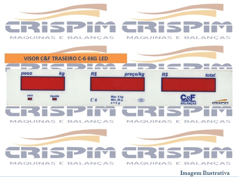VISOR C&F TRASEIRO C-6 6KG LED - Foto 1
