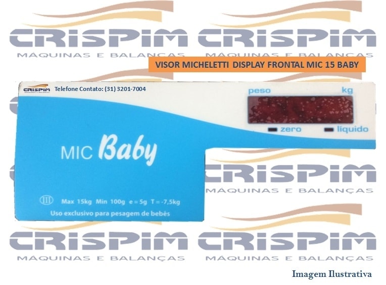 VISOR MICHELETTI DISPLAY FRONTAL MIC 15 BABY - Foto 1